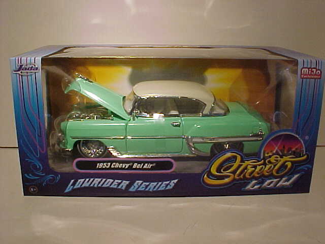 1953 Chevy Bel Air Die-cast Car 1:24 Jada Street Low 8 inch BROWN Spoke Rims