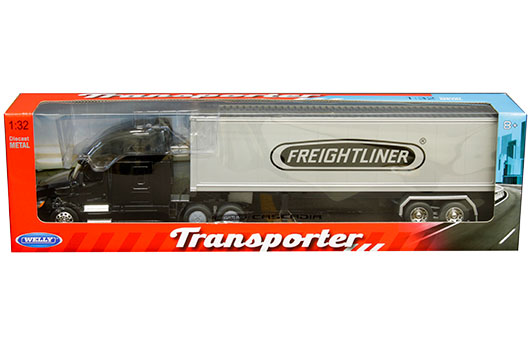 4 Pack Freightliner Cascadia Semi Tractor Truck Rig Diecast 1:32 Welly 12 inch